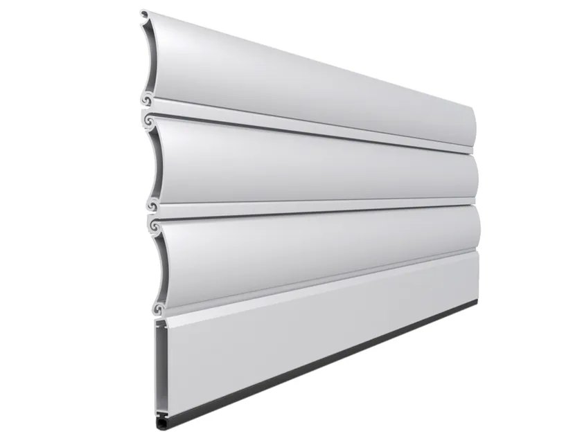 Detail du mecanisme et du coffre aluminium d'un volet roulant Fortis