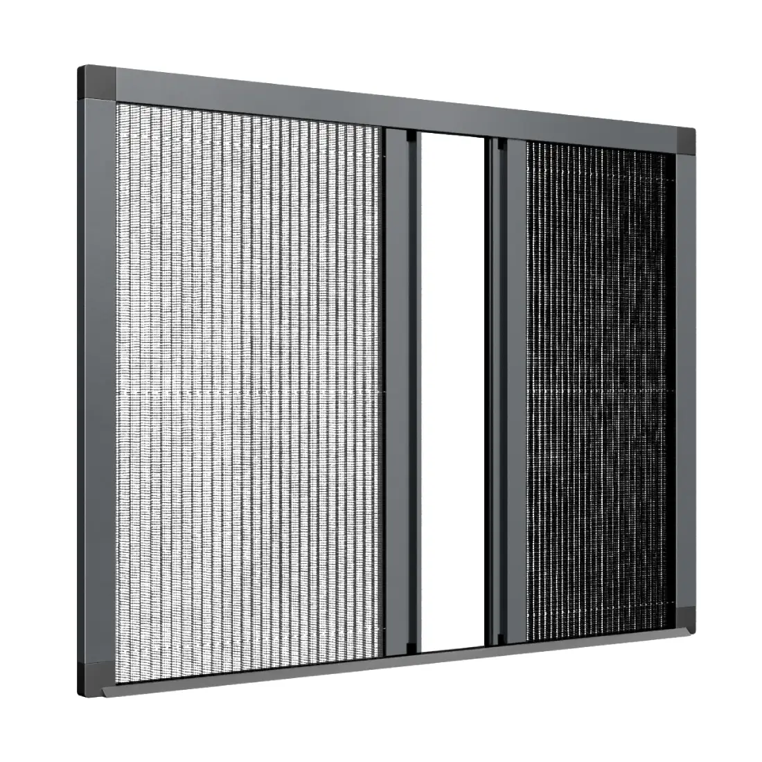 Moustiquaire enroulable Screen sur fenêtre, profilé aluminium fin, toile rétractée