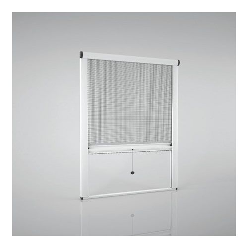 Moustiquaire ZIP Screen montée sur fenêtre — toile maille fine tendue dans la glissière